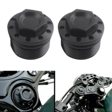 2X 39mm Fork Tube Caps Bolt CNC Anodized For Harley Sportster XL883 1200 FXR FXD