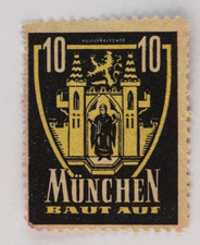 Munich, Germany Donation Charity Poster Stamp 'Cultural Building Fund'