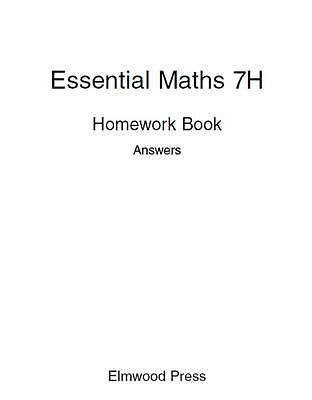 Essential Maths 7H Homework Book Answers David Rayner - Image 2