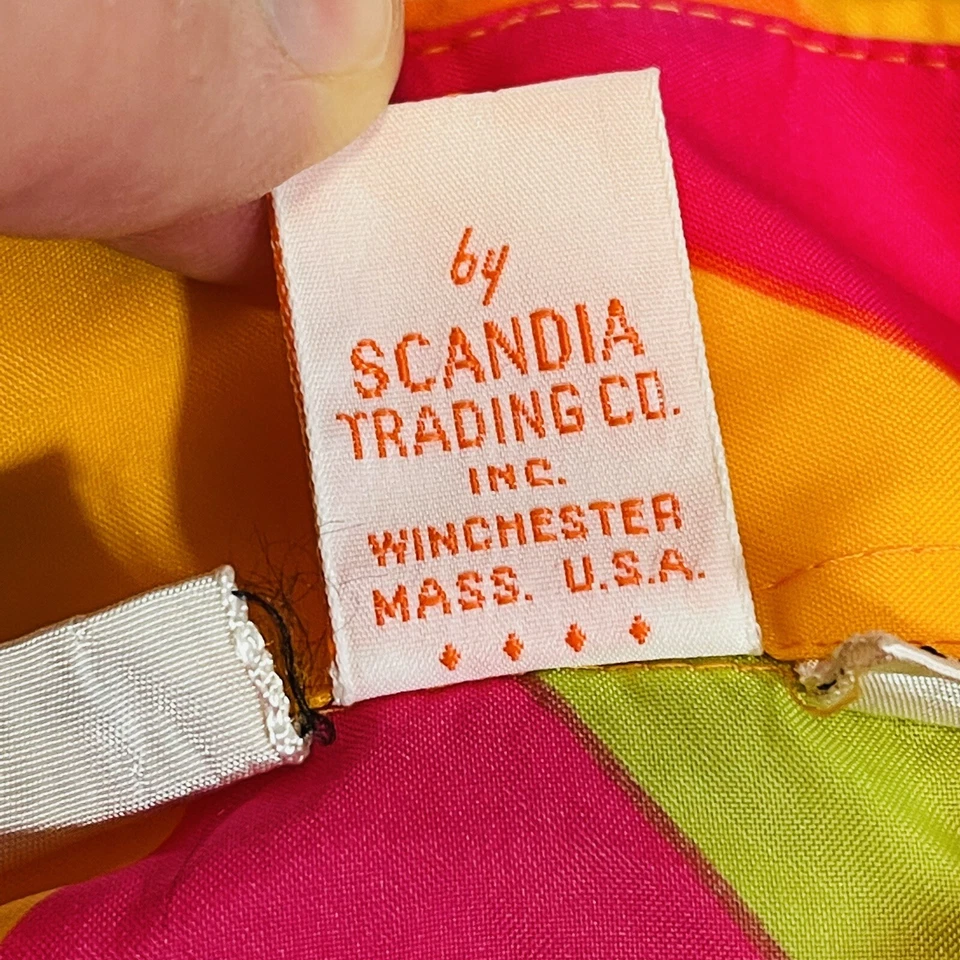 Camisa De Colección Años 70 SKYR Nylon M PSICODÉLICA Rosa Naranja Disco Hippie Groovy Neón Foto 4 de 4