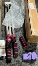 DOMINTY 3 Bar Leg Stretcher Leg Split Extension Device Iron Leg Support Yoga