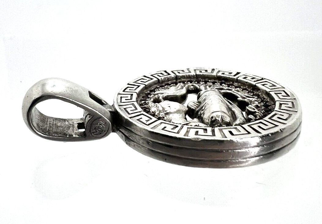 Heavy Solid Sterling Silver 925 Aquarius Zodiac R… - image 4