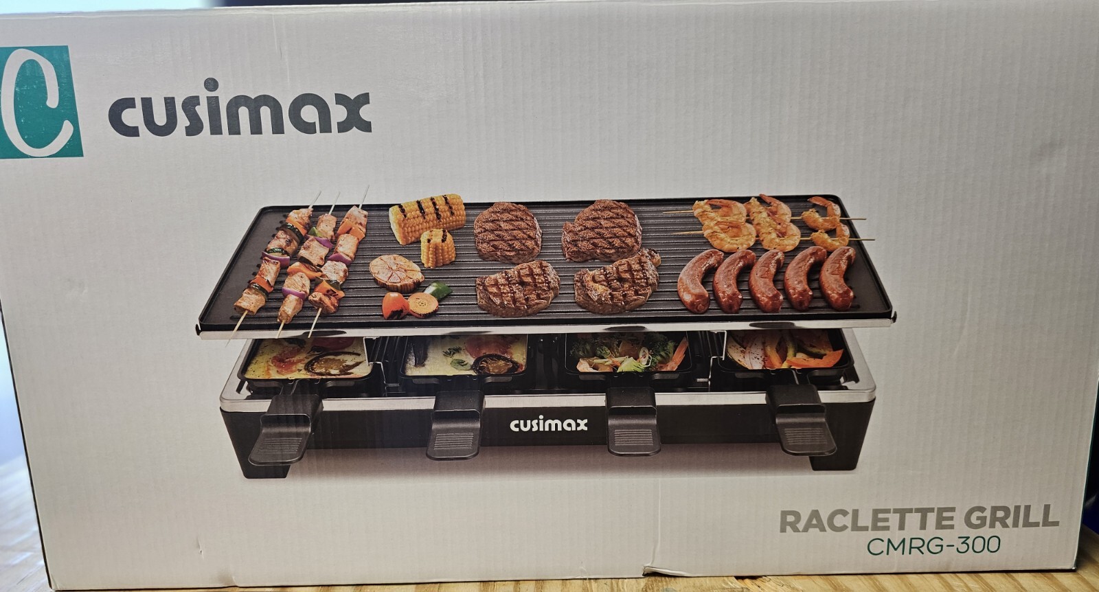CUSIMAX Raclette Grill Electric Grill Table Portable 2 in 1 Korean BBQ CMRG300 eBay