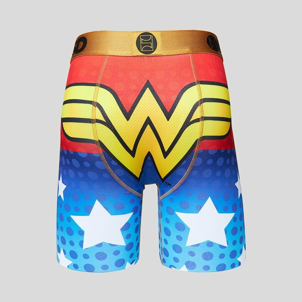 DC Comics Batman, Superman, and Joker Symbols Men's PSD Boxer Briefs 3-Pack