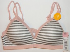 2 Pack Cotton Bras Girl's Size 30 Padded Molded Cup Fruit of the Loom