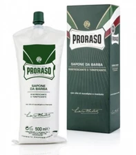 Proraso Green Sapone Da Barba Refreshing Shaving Face Cream 500ml / 16.9 fl oz
