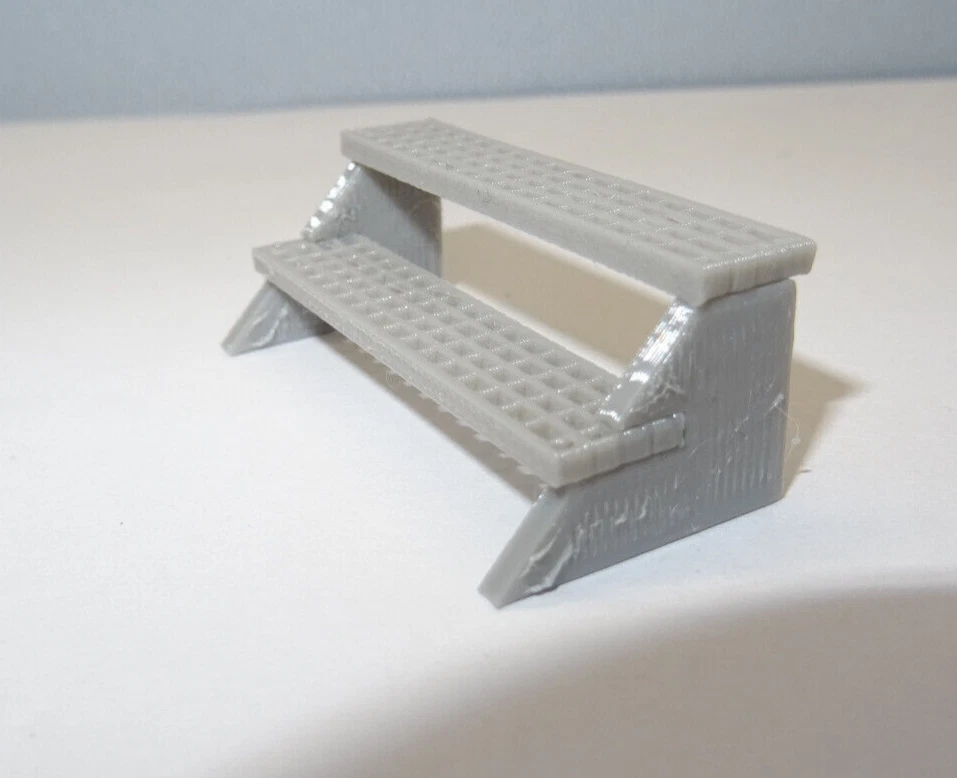 Neuheit Spur G Metalltreppe Gitterstufen Bausatz 1:22,5 Modelleisenbahn Diorama - Bild 3 von 4