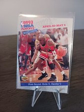 Michael Jordan 1993-94 Upper Deck #180 1993 NBA Playoffs Highlights Bulls 