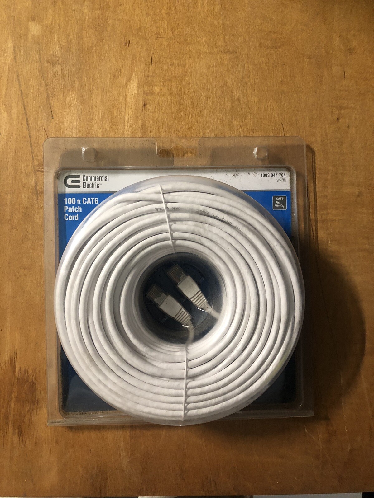 CAT6 Ethernet Cable White RJ45 LAN Network Patch Cord for Modem Internet-image