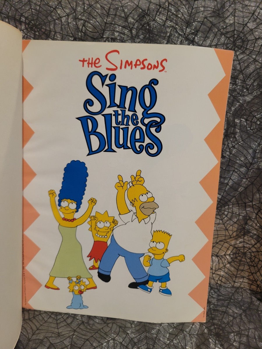 The Simpsons Sing The Blues Sheet Music Paino Songbook 1990 Book