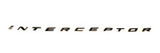 2020 - 2024 Ford Explorer Fleet Version Interceptor Hood Black Nameplate Emblem