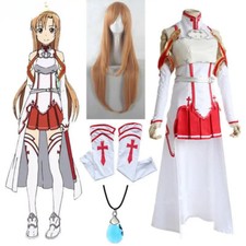 Cosplay Costume Wig Necklace Women Uniform Dress Suit Outfits Halloween Costumes