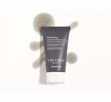Theorie Body Charcoal Bamboo Detoxifying Body Scrub 1.5 Fl Oz Sealed 