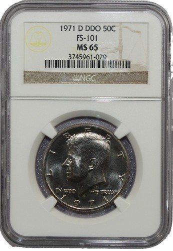 1971 D DDO KENNEDY HALF DOLLAR FS-101 MS65 NGC - NICE! | eBay