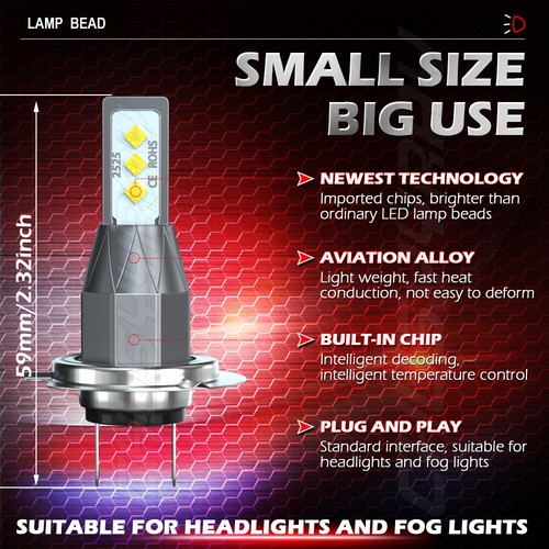 Faro LED para Mercedes Benz C300 350 2008 2010 2010 + bombillas antiniebla - Imagen 11 de 12