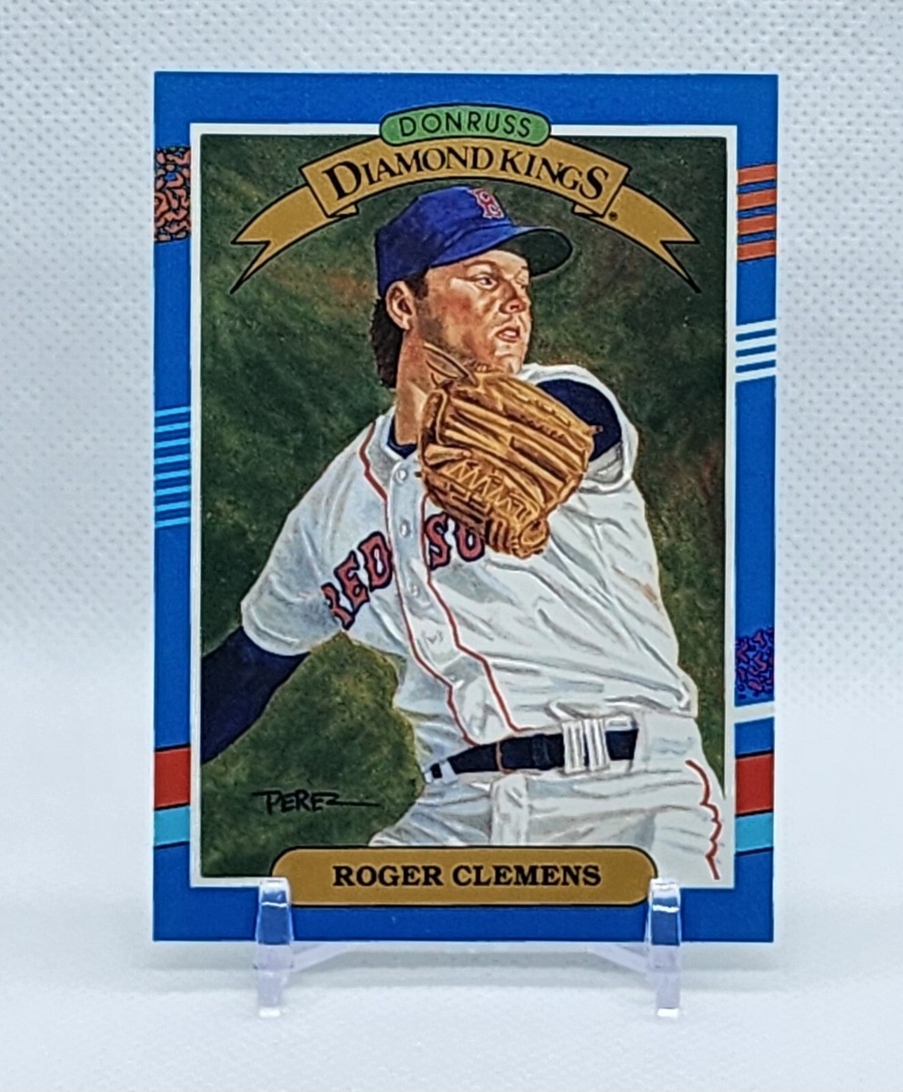 1990 Donruss Diamond Kings ROGER CLEMENS Error RED SOX #9 | eBay