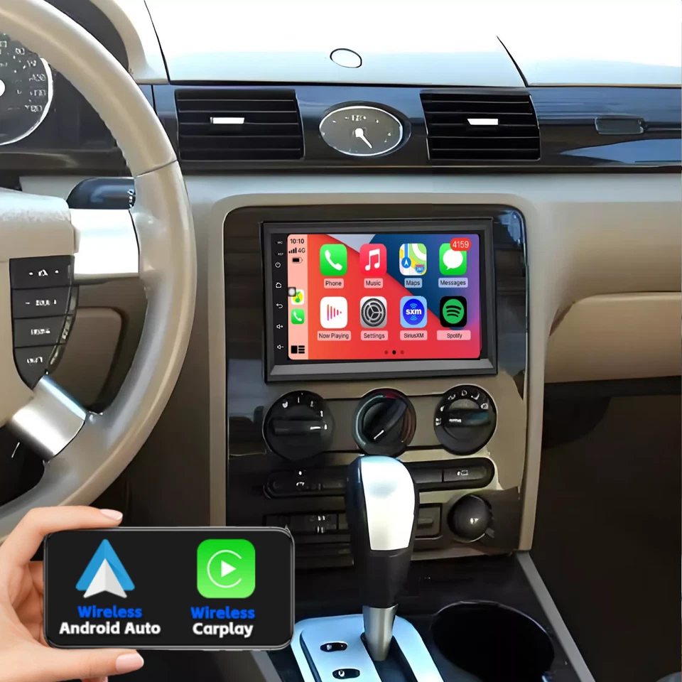 For 2005 2006 2007 Mercury Montego Android 13 Navi CarPlay Car Stereo Radio GPS Foto 2 de 4