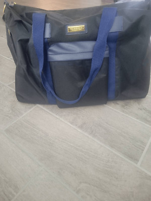 Versace Parfums Duffel Bag Black and Blue
