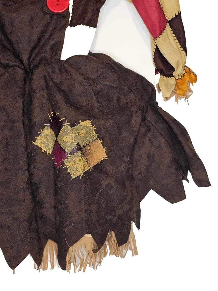 California Costumes New Girl's Size Toddler Large (4-6) Pumpkin Patch Scarecrow - Image 2 of 4