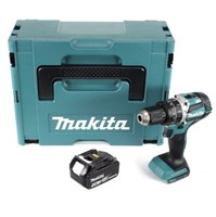 Makita Dhp 484 M1J Akku Schlagbohrschrauber 18 V 54 Nm + 1X Akku 4,0 Ah + Makpac