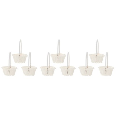  3 Pack Tragbarer Korb Blumen Geflochtene Aufbewahrungskörbe Braut