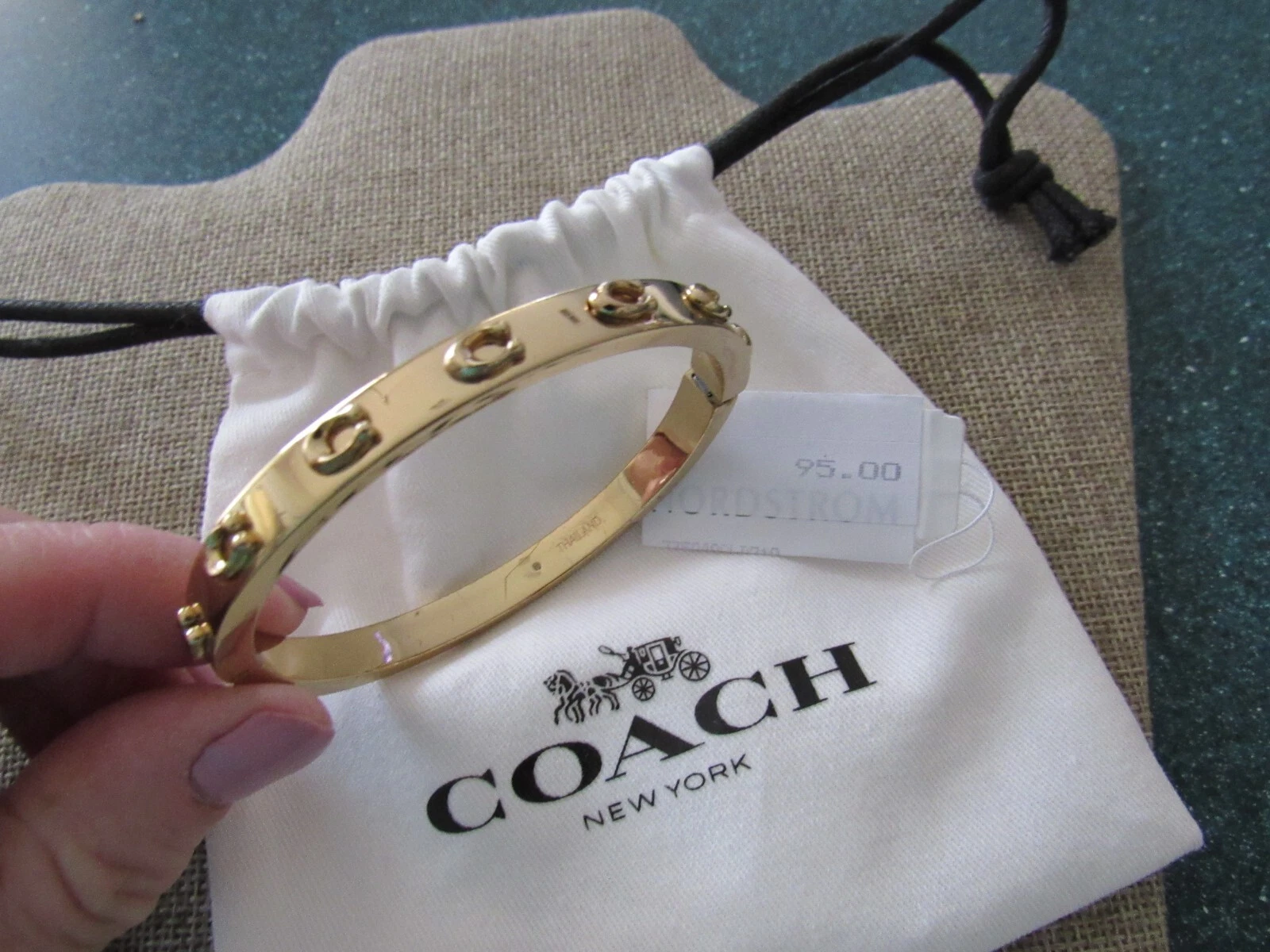 Bracciale Coach Donna Pegged Logo C Cerniera