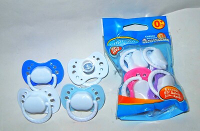Griptight, Baby Junge, Mädchen, 4er Pack, Silikon, Kirsch Schnuller, Schnuller, 0+ Monate