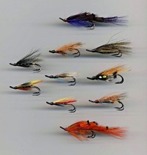 Salmon Flies: Traditional Double Hook Hair-wing x 10 size 6 (code 248)