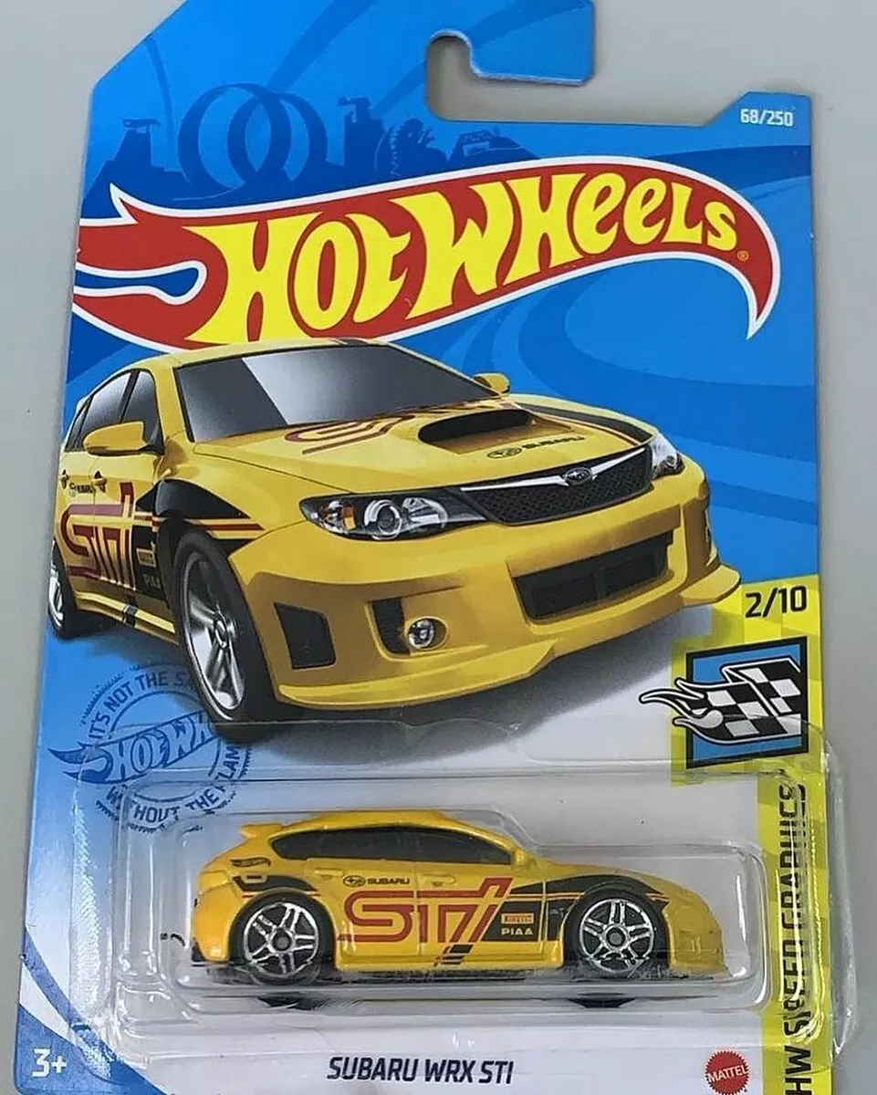 Hot Wheels Subaru Impreza WRX STI Yellow GRY42 1/64 Scale Model