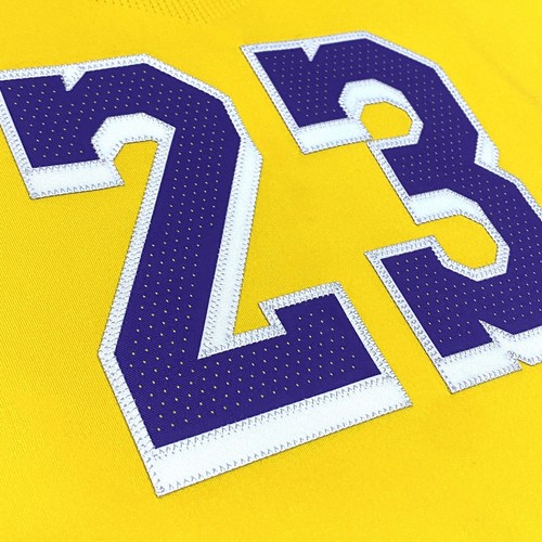 Authentique Nike Lebron James Lakers NBA Maillot Basketball Air Jordan Kobé - Photo 7 sur 12