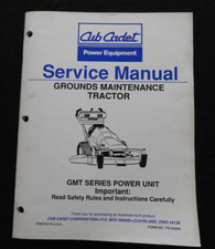 Cub Cadet Gmt dahinter Gehen Boden Wartung Traktor Rasenm&auml;her Service Manuell