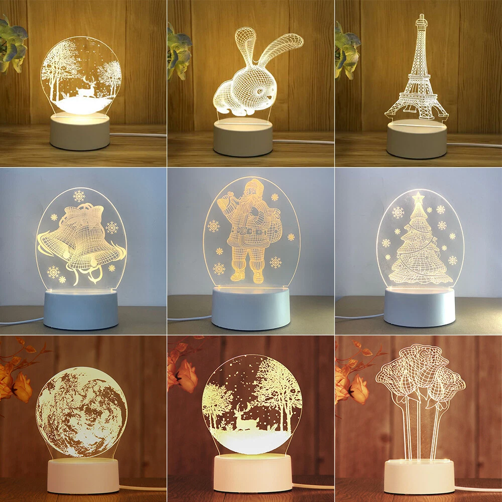 3D LED Lamp Creative Night Lights Table Lamp For Home Decoration
