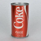 RARE VTG 1970 Coca Cola Coke Can Metallic Red Juice Tab Caramel Colored 12oz [H]