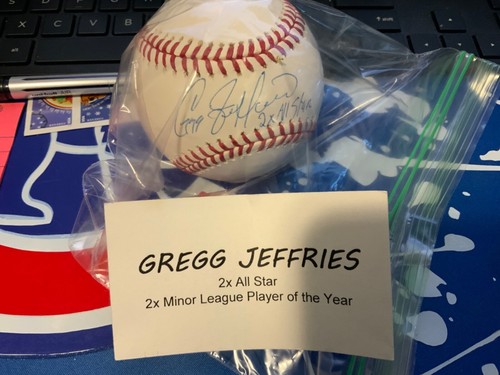 Gregg Jefferies Signed Rawlings Official MLB Baseball w/2x All Star - (SS COA) - Picture 2 of 4