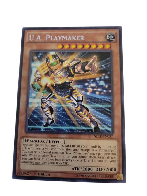 Yu-Gi-Oh! Sammelkarte - U.A. Playmaker (SECE-EN087) Rare 1st Edition Aus Secrets Of Eternity