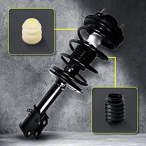 4pcs Front Struts Springs Rear Shock Absorbers For 2001-2010 Chrysler PT Cruiser Foto 4 de 4