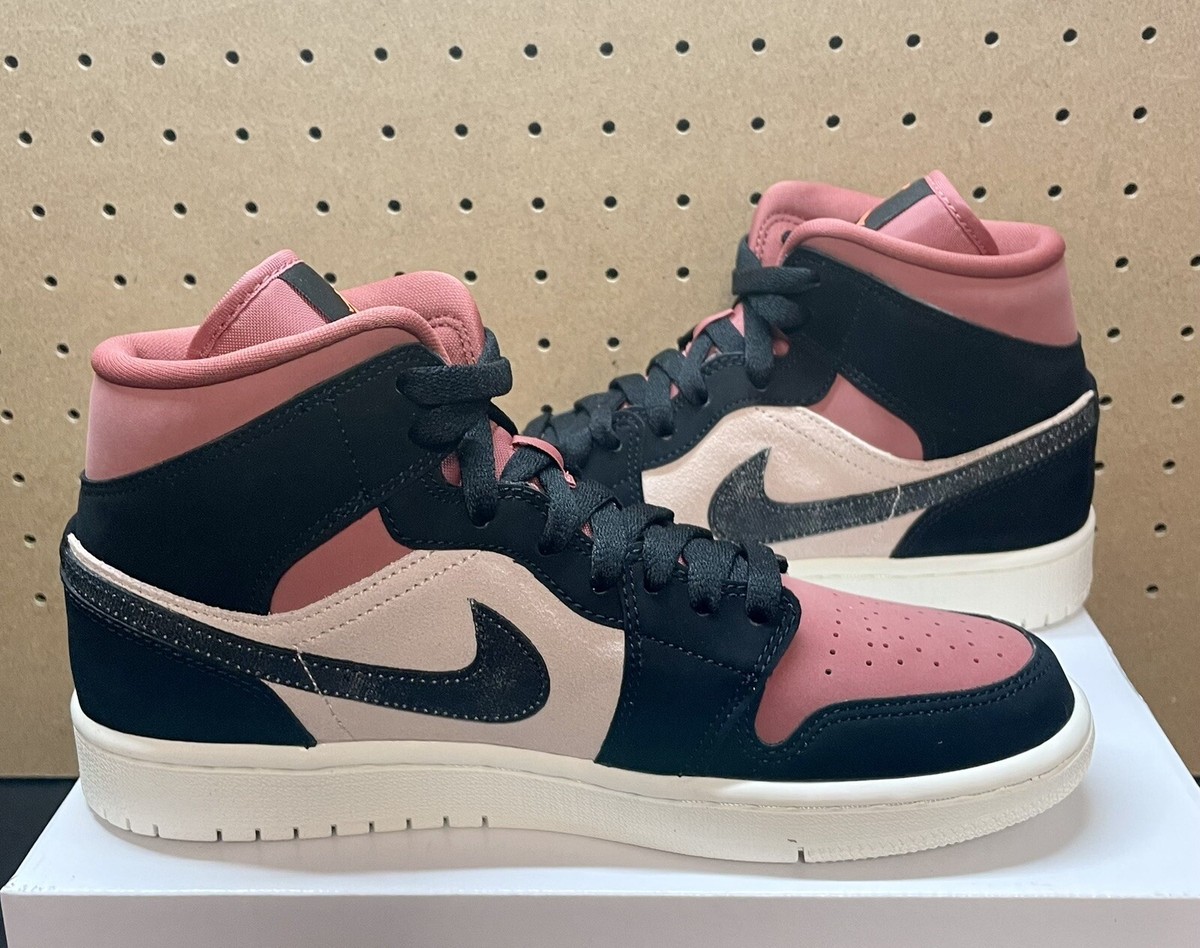 スニーカー NIKE Air Jordan 1 Mid 'Burgundy Dusty Pink' 2021 SS 21 WMNS Air Jordan 1 Wmns Mid 'Burgundy Dusty Pink' — Kick Game
