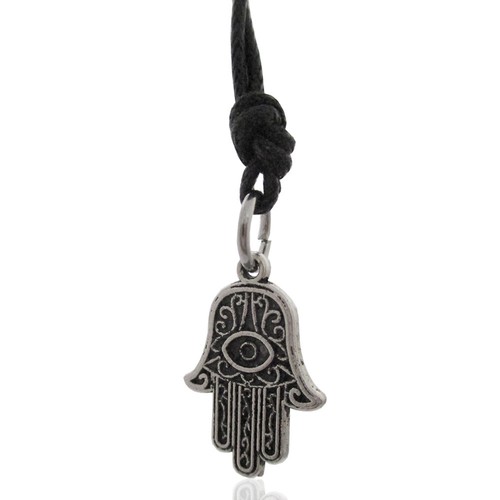Collier En Soie Cirée Noire Avec Pendentif Rond Nacre 40 Mm – Lanzettagioielli – Neuf