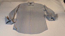 Banana Republic Fitted Men's Dress Shirt French Cuff 16-16 1/2 Size Large