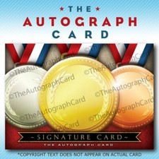 The Autograph Card Blank Signature Card OLYMPIC MEDALS games 2024 Paris