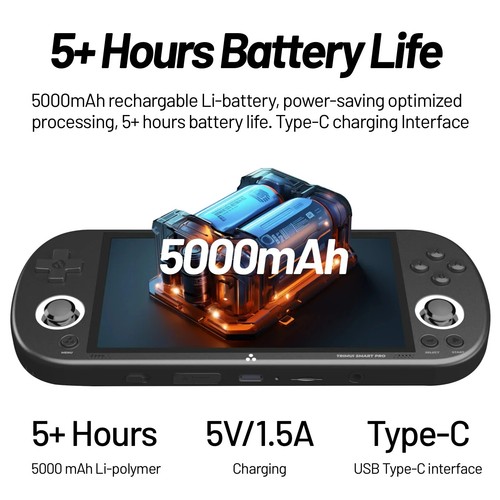 Retro Video Game Console Trimui Smart Pro Handheld Game 4.96''IPS Screen Linux - Picture 13 of 18