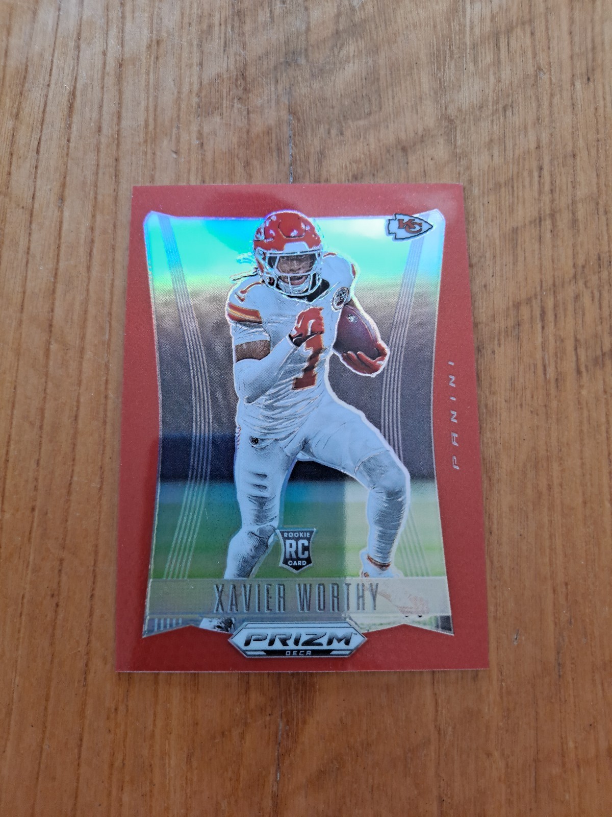 2024 Panini Prizm Deca - Xavier Worthy #158 Red Prizm /199 (RC)