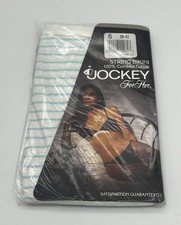 Vintage 1989 Jockey for Her String Bikini 100 Cotton Striped Size 6 39-41 1509