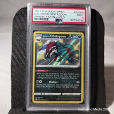 2021 Pokemon Galarian Obstagoon Sv080 Holo PSA Mint 9