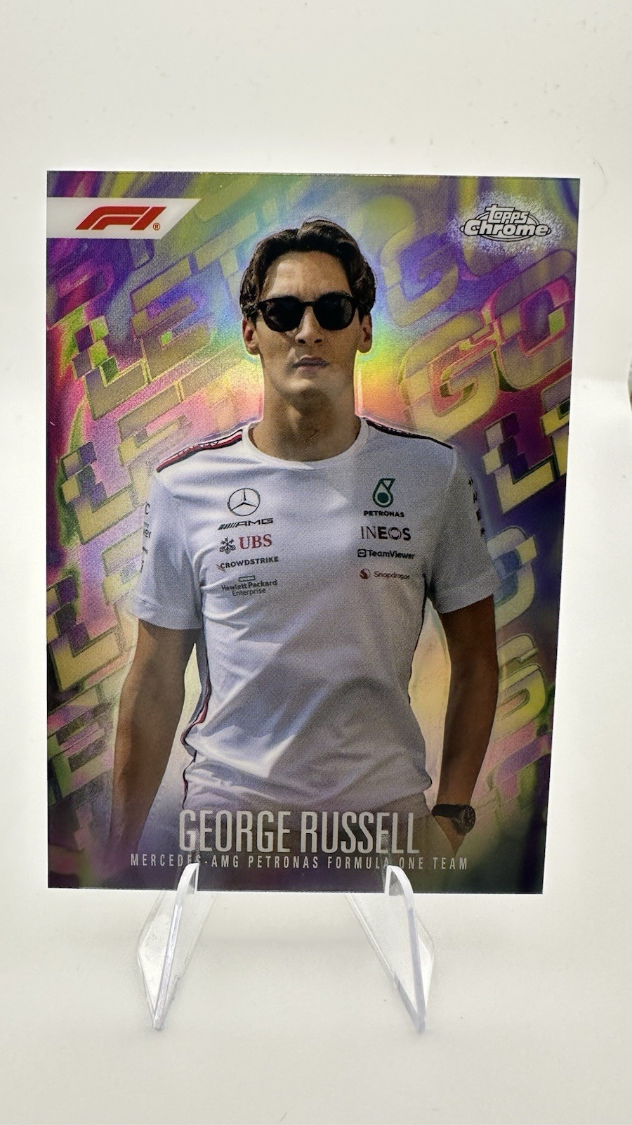 2024 Topps Finest F1 George Russell Let's Go SP #LG-5 Mercedes