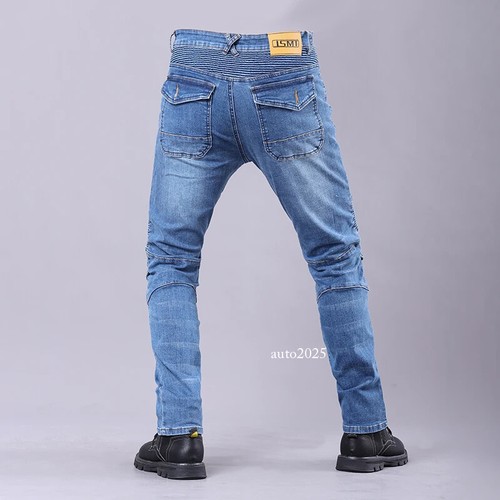 Pantaloni Moto Equitazione Uomo Outdoor Equitazione Jeans Moto Jeans Protezione - Foto 14 di 24