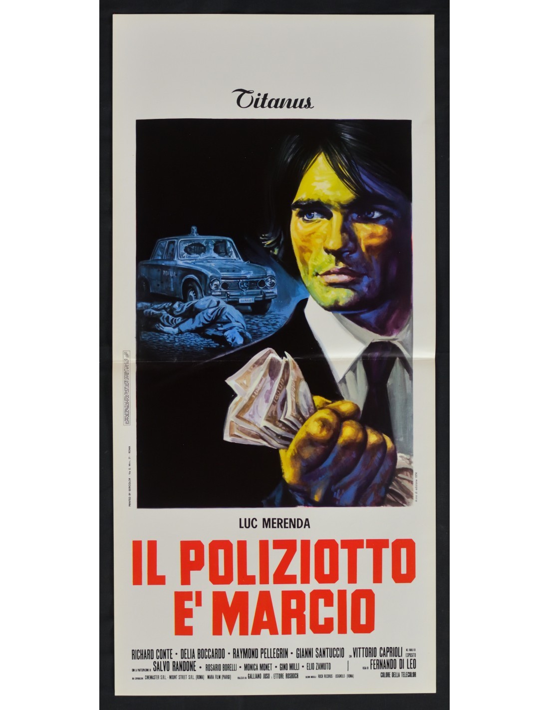 Locandina originale film Il poliziotto è marcio (1974) - Regia di Fernando Di Leo
