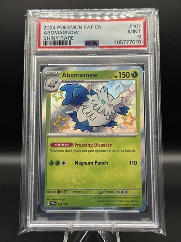 Abomasnow graded PSA 9 for sale on eBay