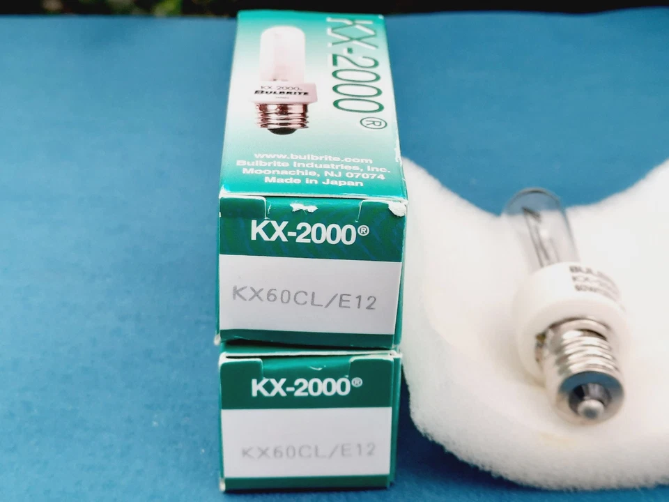 2 PACK: Bulbrite 473060 Krypton/Xenon KX60CL/E12 Light Bulb, 60W T3 KX2000 Clear - Image 3 of 4