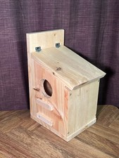 Backyard Squirrel House Nesting Box - Easy Access Hinging Door - Wooden House